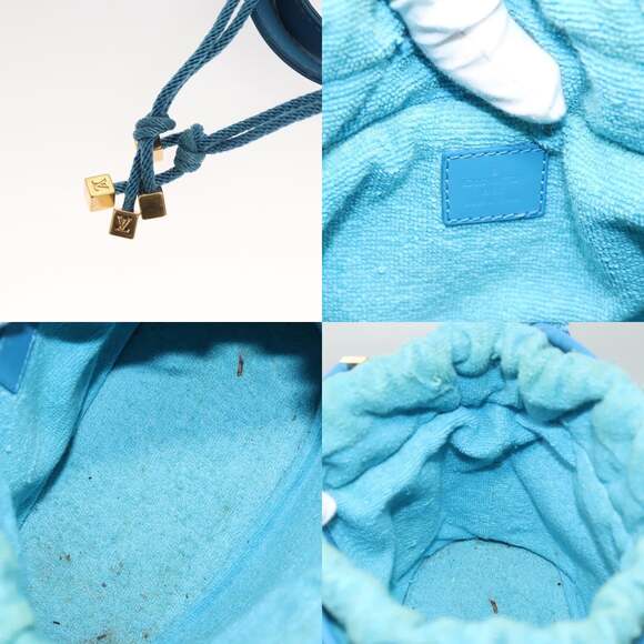 LOUIS VUITTON Epi Plage Mini Lagoon Bay Hand Bag Blue M92472 - Picture 11 of 12